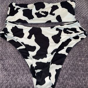 Cow print bikini
